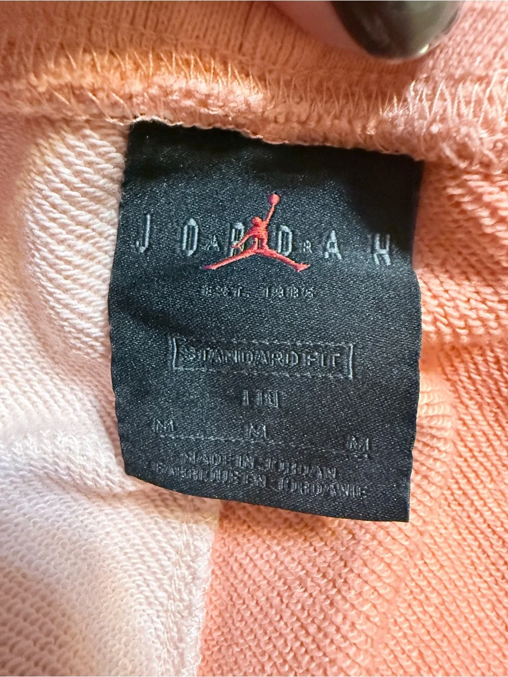 Jordan men’s Two-Tone Peach Drawstring Athletic Shorts